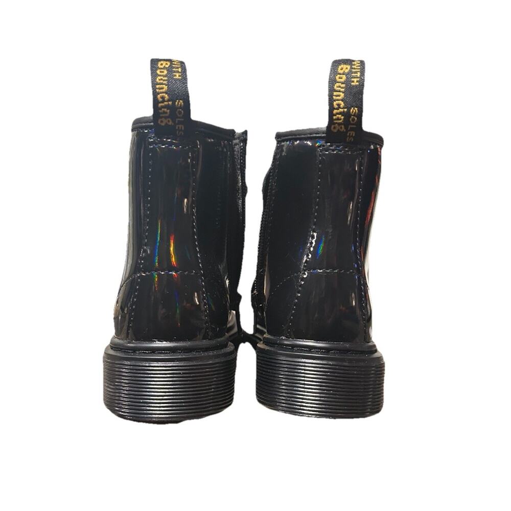 Dr. Martens 1460 Junior Rainbow Patent Boots UK 12 US 13 Kids Holographic - Picture 3 of 5